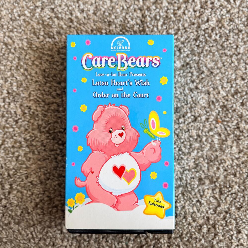 Care Bears VHS Lotsa Hearts Wish & Order on the Court